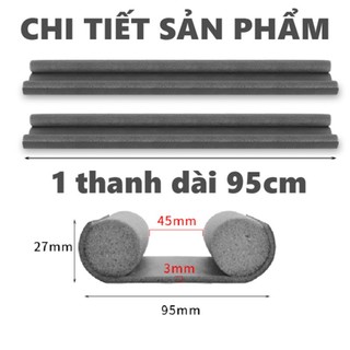 Thanh chặn cửa dài 95cm chắn cửa, miếng chắn đáy khe cửa chống thoát hơi máy lạnh ngăn côn trùng bụi bẩn