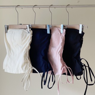    Kèm Mút  Áo quây có đệm ngực dây buộc dáng body BUN222 