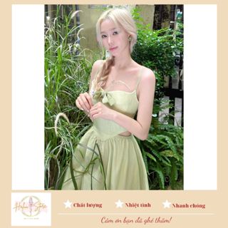 Đầm Hai Dây Dáng Dài Khoét Eo Nàng Thơ HaLuu Store HH79
