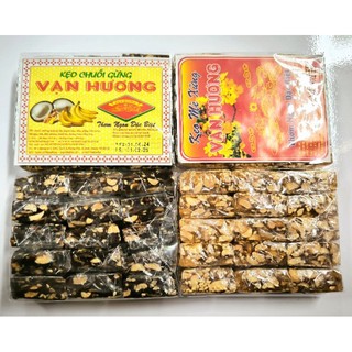 Kẹo chuối đậu phộng mè - mè xửng dẻo vạn hương gói 170g, 180g