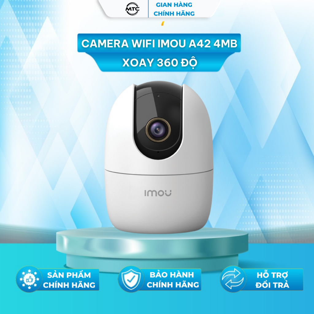 Camera wifi Imou A42 4Mb chính hãng, đàm thoại 2 chiều, xoay 360 độ