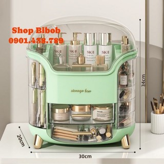 Kệ mỹ phẩm cao cấp - hộp đựng mỹ phẩm để đồ trang điểm nhựa abs nhập khẩu