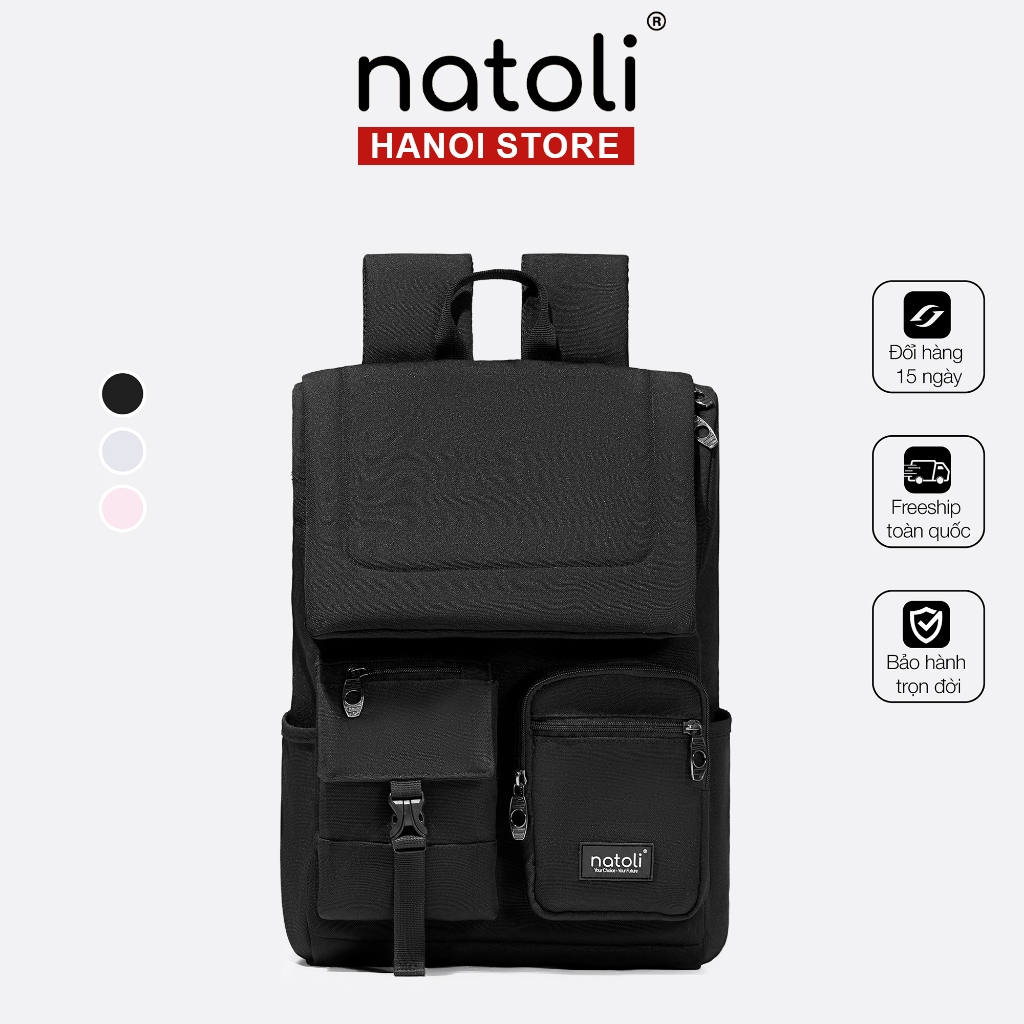 Balo Laptop 15.6 inch NATOLI Đi Học Đi Làm Phong Cách Thời Trang Chống Nước Cao Cấp - Global Backpack B8