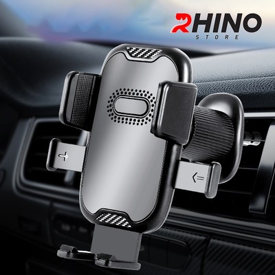 Kệ kẹp điện thoại trên ô tô Rhino KP702, giá đỡ gắn điện thoại trên điều hòa xe tiện lợi