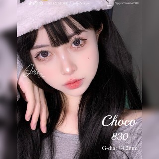 Lens cận 830 Choco 14.2mm Kính áp tròng JOLLY STORE