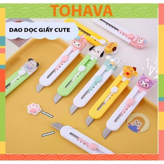 Dao Rọc giấy mini nhiều hình cute ngộ nghĩnh, dao dọc giấy mini dễ thương