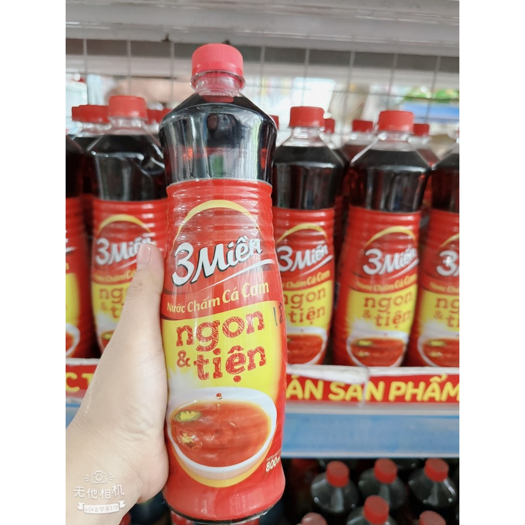 Nước Chấm Cá Cơm 3 Miền Chai 800ml