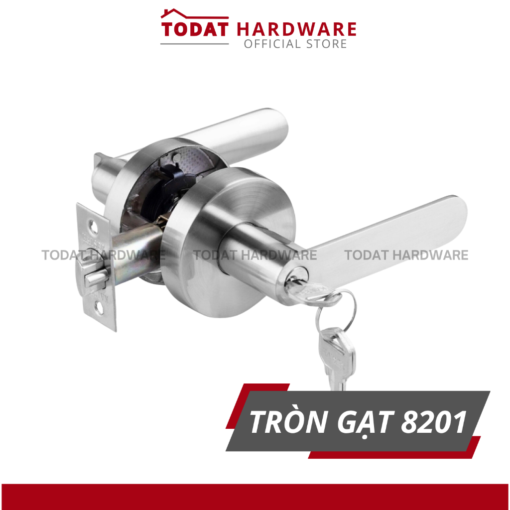 [Ksaite 8201] [THANH LÝ] KHOÁ TRÒN TAY GẠT KSAITE 8201 chính hãng, thay thế được ổ khoá tròn