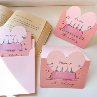 Thiệp hình trái tim chúc mừng sinh nhật - Thiệp chúc mừng sinh nhật - Thiệp hình trái tim - Thiệp sinh nhật