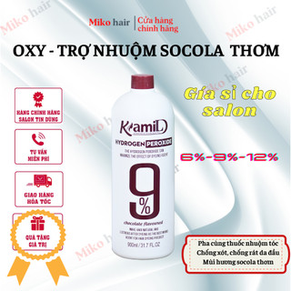 Oxy Trợ nhuộm KAMI hương socola thơm 900ml - Giá sỉ cho salon tóc