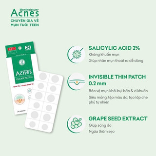 Miếng Dán Mụn Acnes Clear Patch (12 Miếng)