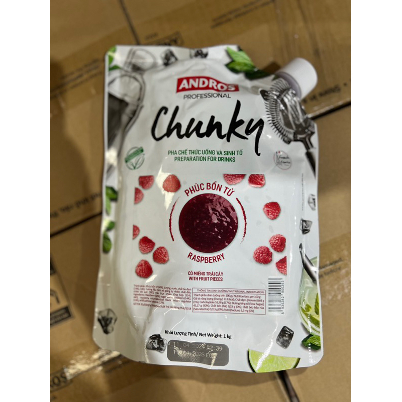 Mứt chunky phúc bồn tử siêu ngon - Trái cây thật, tươi mới, đẹp mắt