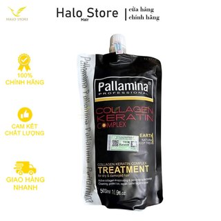 Kem hấp ủ tóc Pallamina Collagen Keratin Complex Treatment siêu mượt , dầu hấp tóc phục hồi tóc 500ml