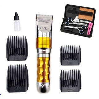 Tông Đơ Cắt Tóc HUERBO F10 Cao Cấp (2 Pin Cực Trâu 220mAah) Tặng Bộ Kéo Chuyên Nghiệp - Máy Hớt Tóc Gia Đình Côg Suất 5W