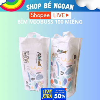 [COMBO 2 BỊCH 100 MIẾNG] Bỉm quần Miobuss size M tới 4XL thấm hút tốt, mỏng nhẹ, bỉm đêm cho bé Shop Bé Ngoan