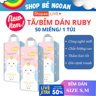 Bỉm dán ruby xuất nhật size s/m