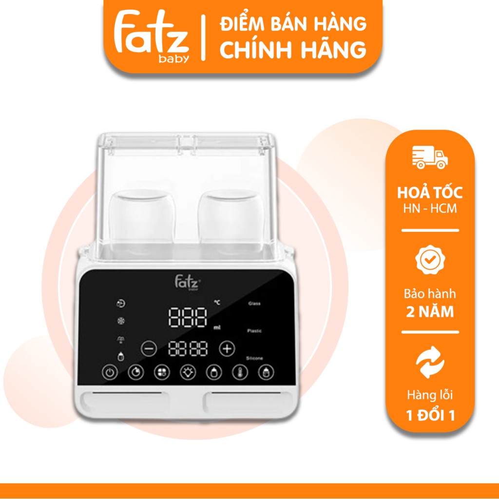 Máy hâm sữa và tiệt trùng điện tử 2 bình Fatz Baby Duo 9 FB3095KB