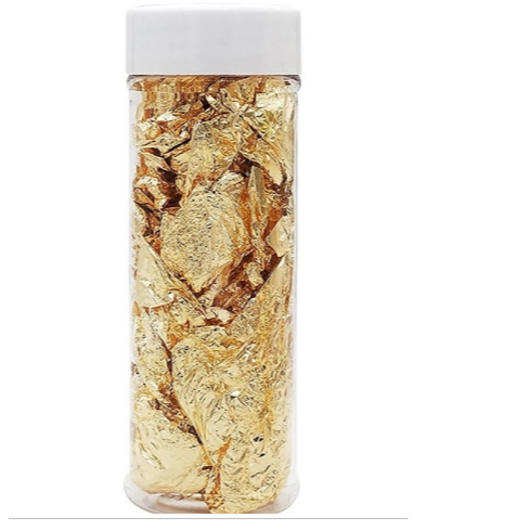 Vàng vụn thực phẩm ăn được dùng để dát bò,trang trí 24k lọ 50g