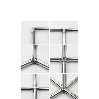 Khớp nối ống thép phi 19mm, 21mm không cần hàn cút nối ống tròn, khớp nối kim loại