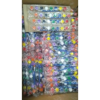 Vỉ màu nước 8 màu 100 vỉ kèm cọ