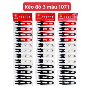 Kéo bấm chỉ loại tốt- kéo cắt chỉ , 3 màu vỉ 12 cây