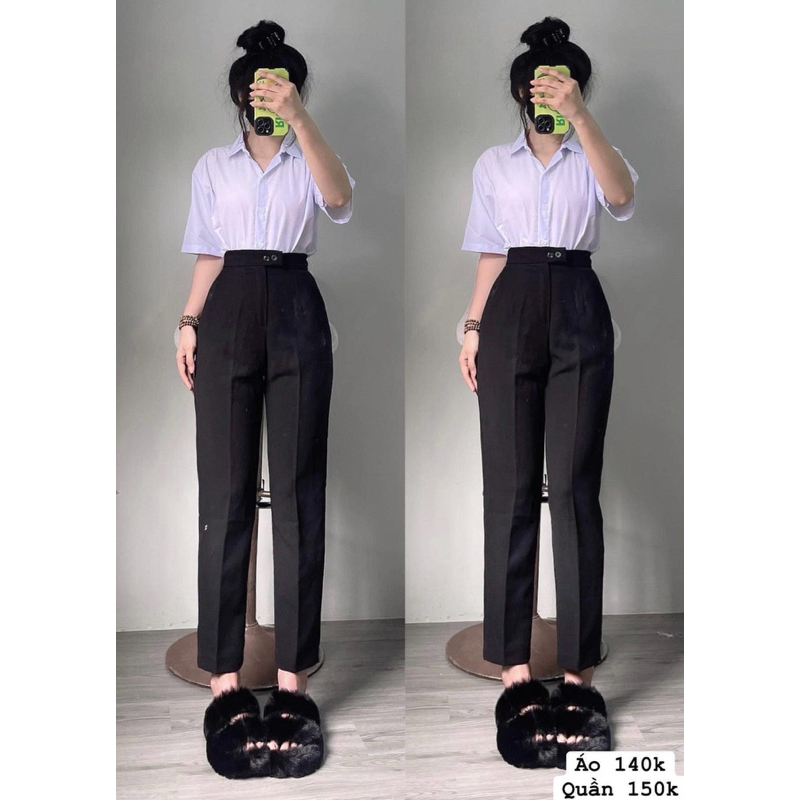 Quần tây mã 41 không đỉa 2 nút