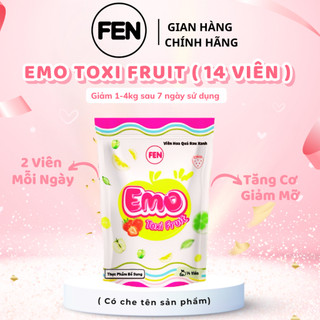 ( CÓ SẴN ) EMO TOXI FRUIT - VIÊN HOA QUẢ RAU XANH DẠNG VIÊN GIẢM CÂN 7 NGÀY