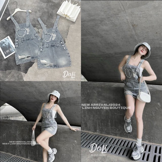 Yếm jean váy trái tim QCl1