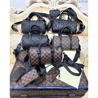Túi LV Keepall Bandouliere 25 Monogram Ẹclipse Da Bê