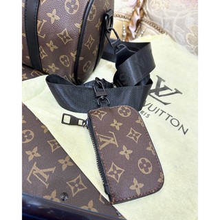 Túi LV Keepall Bandouliere 25 Monogram Ẹclipse Da Bê