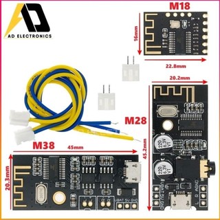 Mạch công suất âm thanh 5wx2 stereo mh-m38 chip bluetooth jl 5.0
