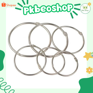 Khoen còng kim loại full size Béo shop đóng Scrapbook Flashcard móc chìa khóa phụ kiện sổ còng