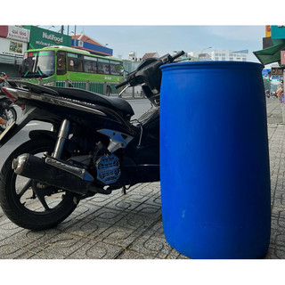   HOẢ TỐC  Thùng Phi Nhựa Nắp Liền 220 lít Thùng Đựng Nước Tưới Thùng làm bè cá  Đã qua sử dụng  