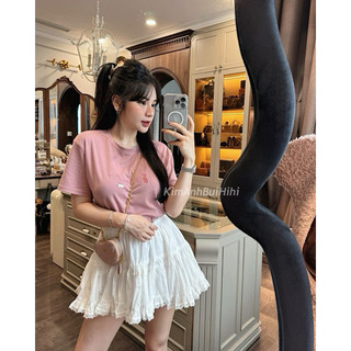 Chân váy thô xoè viền ren 6031 qc
