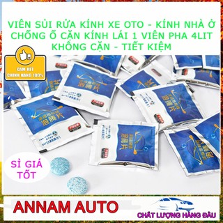 50 Viên Sủi Rửa Kính Ô Tô - Tẩy Sạch Kính Lái, tiết kiệm, tiện dụng, 1 viên 4 lít nước - SỈ GIÁ TỐT 1