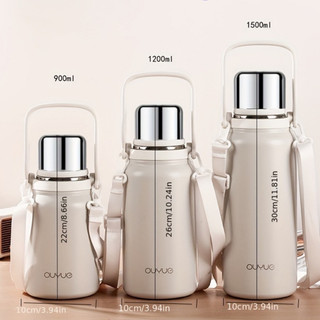 Bình giữ nhiệt inox 316L cao cấp an toàn, bình nước giữ nhiệt nóng lạnh 1500ml, 1200ml, 900ml