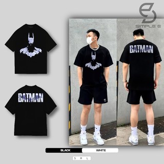 Áo Thun Unisex Local Brand SIMPLE "E" Form Oversize Cotton 100% 250gsm BatMan