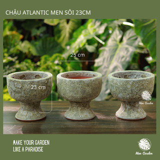 Chậu ly atlantic men sôi cao 23cm
