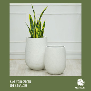 Chậu Xi Măng Đá Mài Giọt Nước Độ Bền Cao