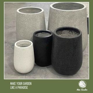 Chậu Xi Măng Đá Mài Giọt Nước Độ Bền Cao