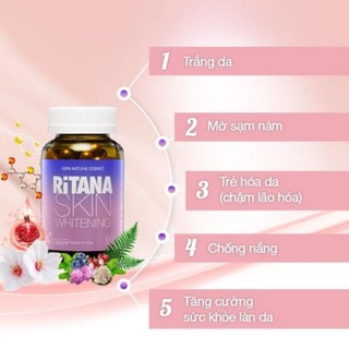 RITANA Viên uống trắng da mờ thâm nám