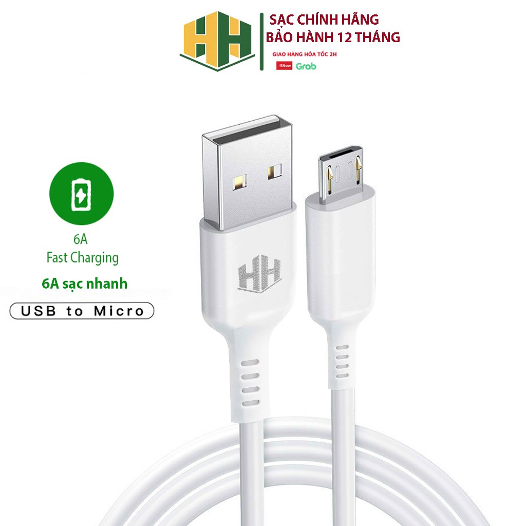 DÂY cáp trắng - USB - MICRO - MODEL : D-7