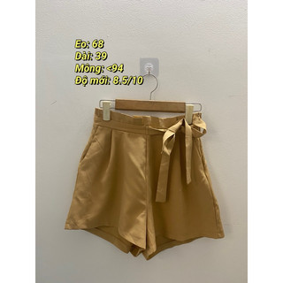quần đùi chất đũi, thô, linen [2hand]