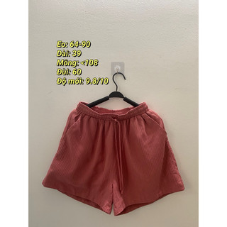 quần đùi chất đũi, thô, linen [2hand]