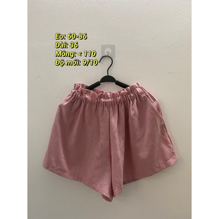 quần đùi chất đũi, thô, linen [2hand]