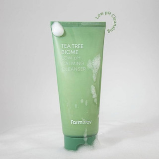 Sữa Rửa Mặt Dịu Nhẹ pH Thấp Tràm Trà Farmstay Tea Tree Biome Low pH Calming Cleanser 180ml