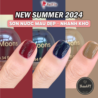 【Sơn Thường TWO MOONS Hè 2024 Nhanh Khô -  Lâu Trôi - Màu Đẹp - Không Cần Hơ Đèn - Sơn Móng Tay Tự Khô - 10ml