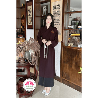 ÁO TRÀNG ĐI CHÙA- BỘ LAM LỄ PHẬT