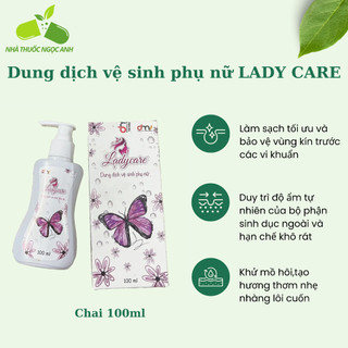 Dung dịch vệ sinh phụ nữ lady care chai 100ml