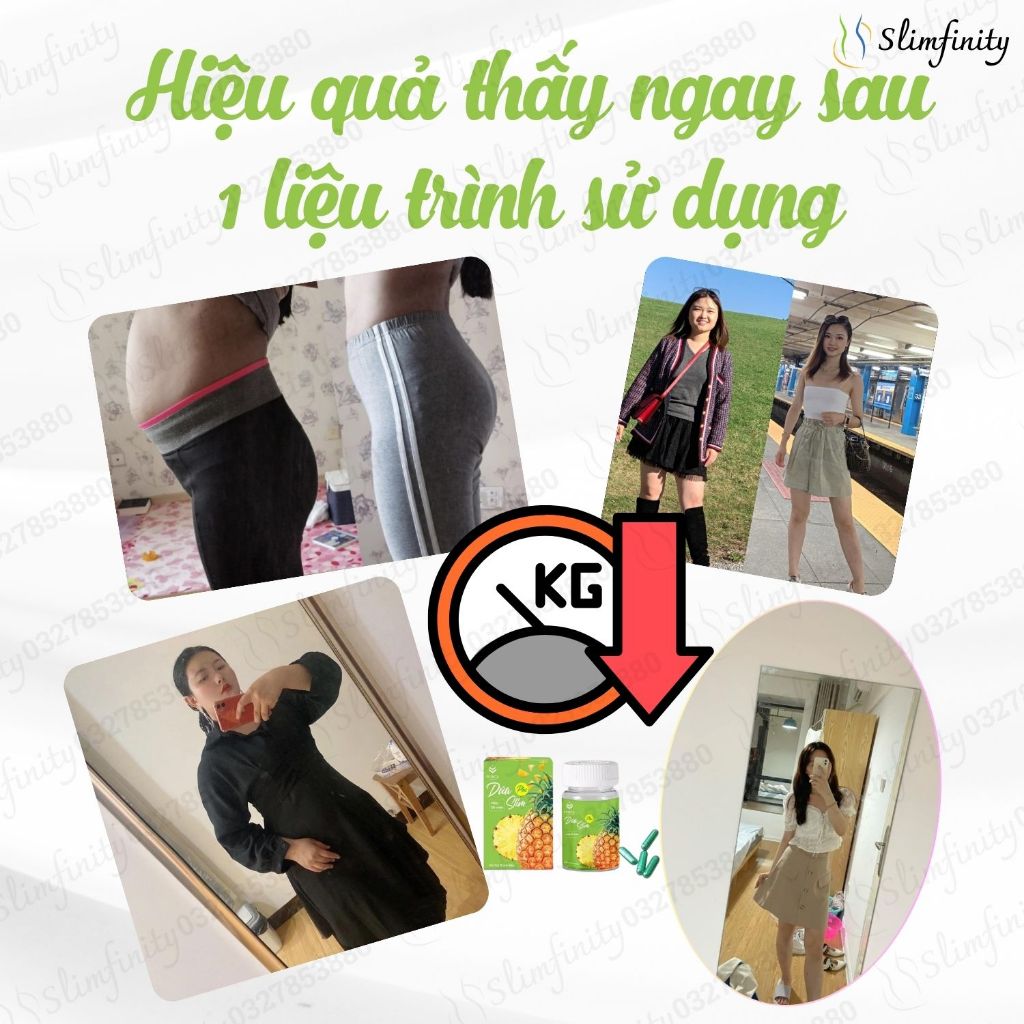 Giảm Cân Dứa Slim Plus Giảm Cân, Giảm Mỡ An Toàn Hiệu Quả